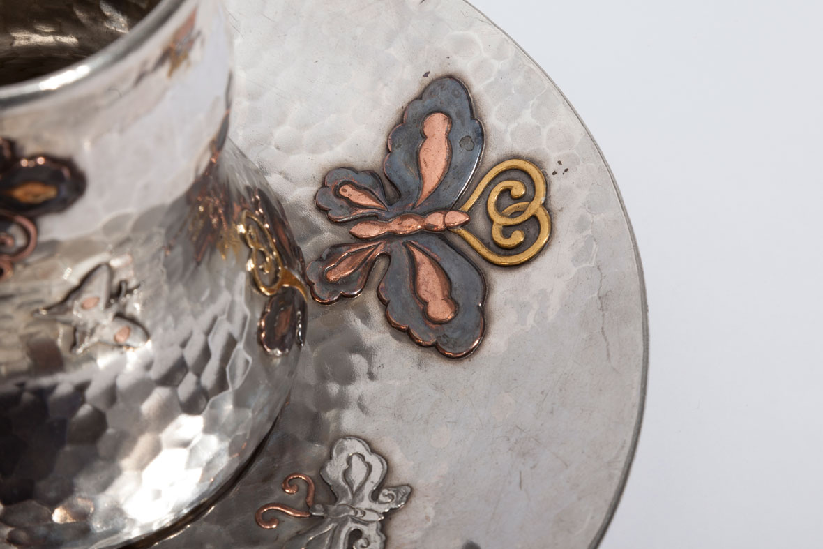 Tiffany Butterfly Cup and Saucer